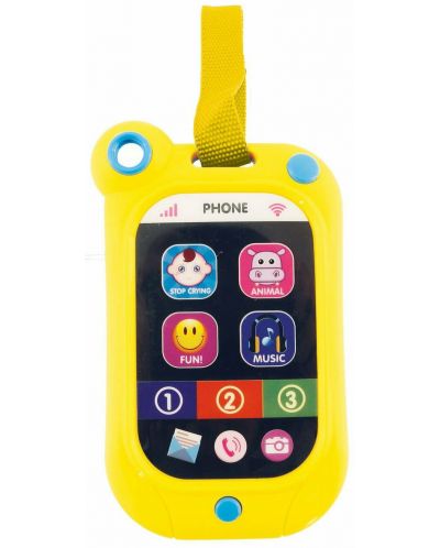 Бебешка играчка Bieco - Телефон, със звук и светлина - 1