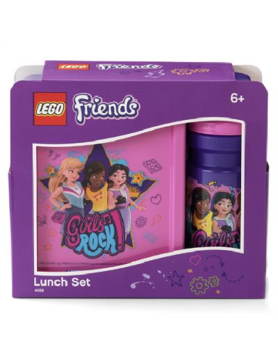 Комплект бутилка и кутия за храна Lego Friends Lunch - Girls Rock - 6