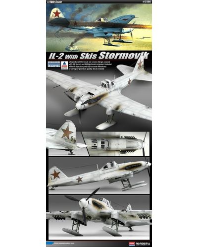 Военен самолет Academy IL-2 Skis Stormovik (12286) - 2