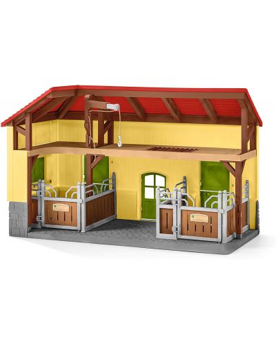 Комплект Schleich Farm World - Двуетажна конюшня, с фигурки и аксесоари - 9