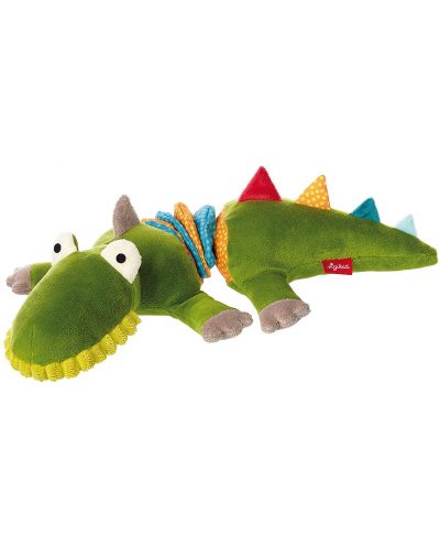Плюшена играчка Sigikid PlayQ Collection – Вибриращ крокодил, 34 cm - 1