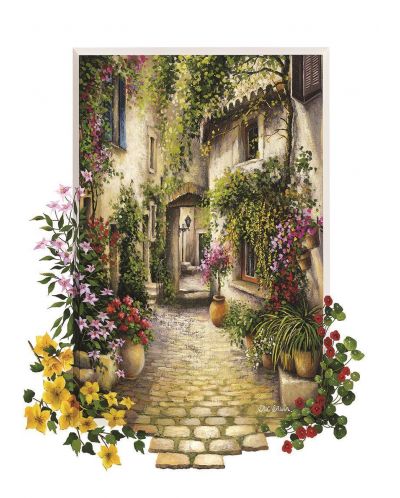 Пъзел Art Puzzle от 500 части - В малкото селце с цветя, Ерик Ъруин - 2
