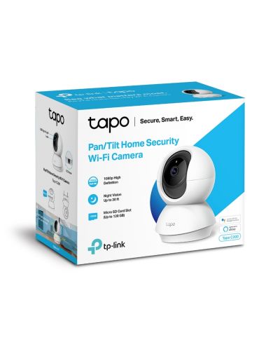 Камера TP-Link - Tapo C200, 360°, бяла - 4