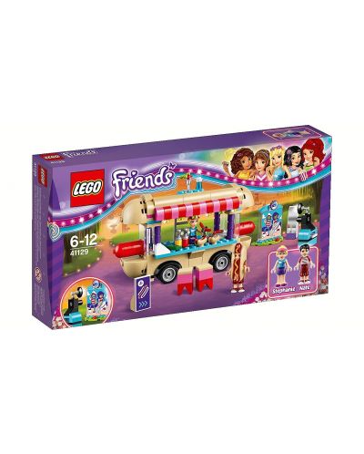 Конструктор Lego Friends - Увеселителен парк – Ван за продажба на хот дог (41129) - 1