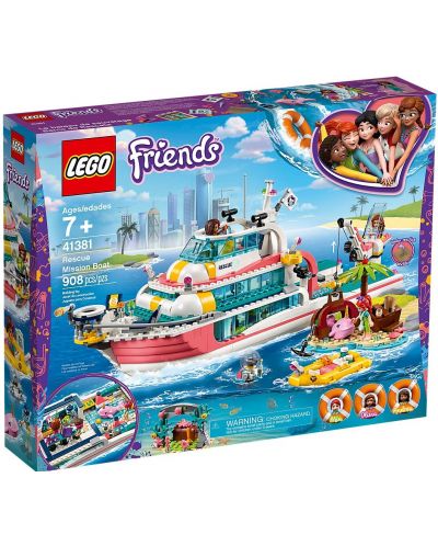 Конструктор Lego Friends - Rescue Mission Boat (41381) - 1