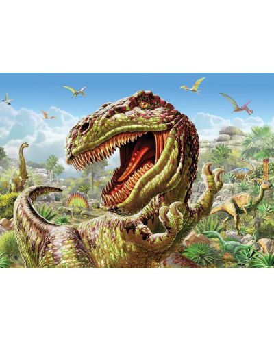 Пъзел Art Puzzle от 500 части - Тиранозавър Рекс, Адриан Честърман - 2
