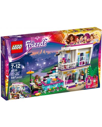 Конструктор LEGO Friends - Къщата на поп звездата Ливи (41135)