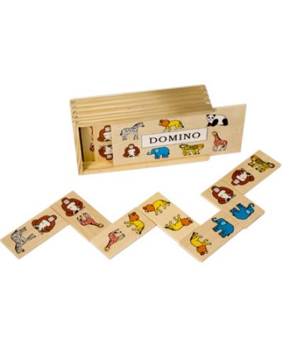 Детска игра Pino Toys - Домино, Джунгла - 1