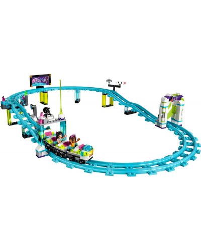 Конструктор Lego Friends - Увеселителен парк с влакче и виенско колело (41130) - 3