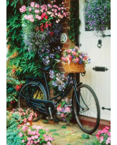 Пъзел Art Puzzle от 500 части - Велосипед и цветя, Саймън Кейн - 2