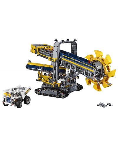 Конструктор Lego Technic - Багер-екскаватор с няколко кофи и самосвал (42055) - 4