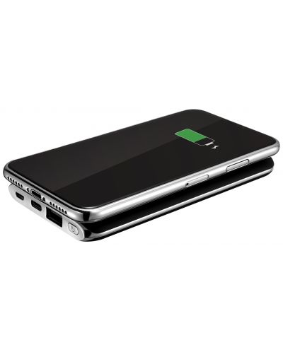 Портативна батерия Sandberg - Wireless, 6000 mAh, черна - 3