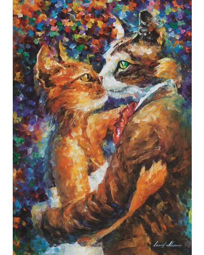 Пъзел Art Puzzle от 1000 части - Танцът на влюбените котки, Леонид Афремов - 2