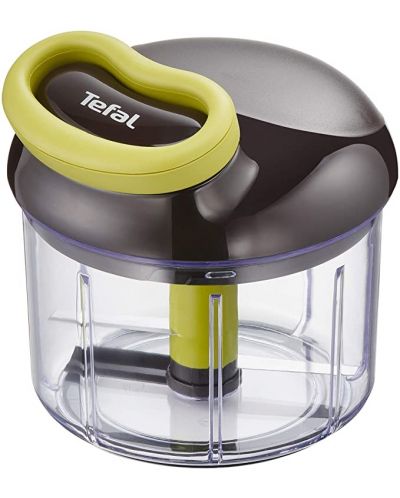 Ръчен чопър Tefal - K1320404, 0.9 l, черен/зелен