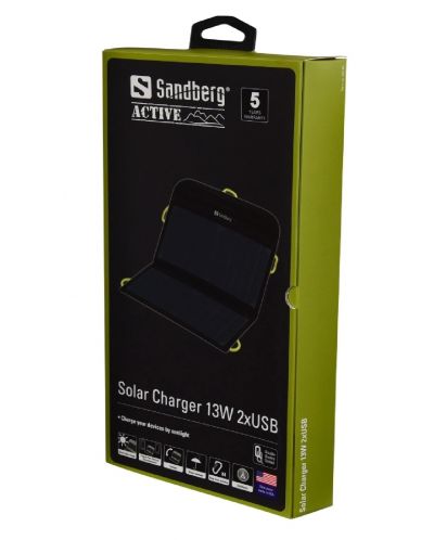 Портативна батерия Sandberg - Foldable Solar Charger, 13W - 2