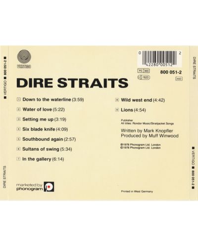 Dire Straits - Dire Straits (CD) - 2