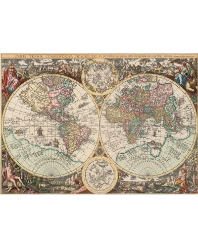 Пъзел Art Puzzle от 260 части - Световна карта, Алберто Росини - 2