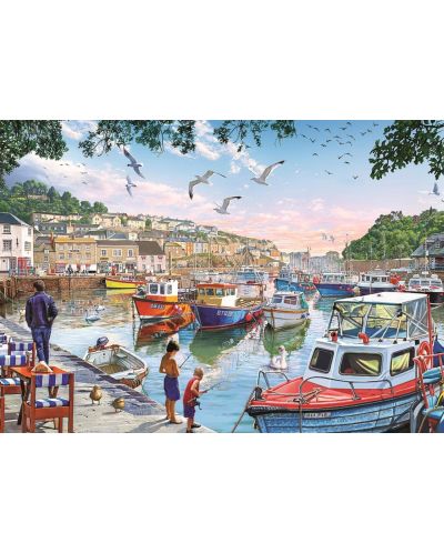 Пъзел Art Puzzle от 1000 части - Малкият рибар на пристанището, Артуро Зарага - 2