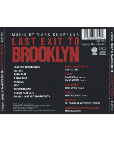 Mark Knopfler - Last Exit To Brooklyn (CD) - 2