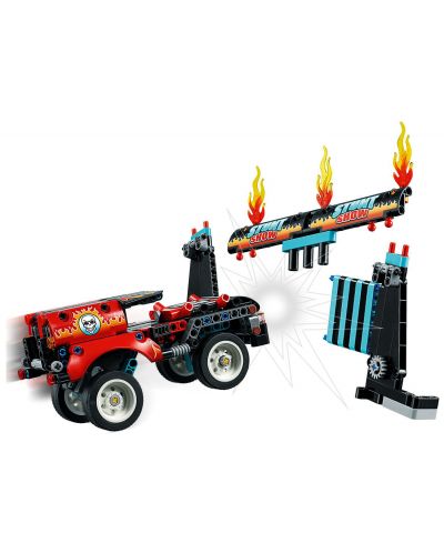 Конструктор Lego Technic - Камион и мотоциклет за каскади (42106) - 8