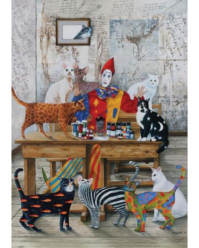 Пъзел Art Puzzle от 260 части - Цветните котки, Марек Брзозовски - 2
