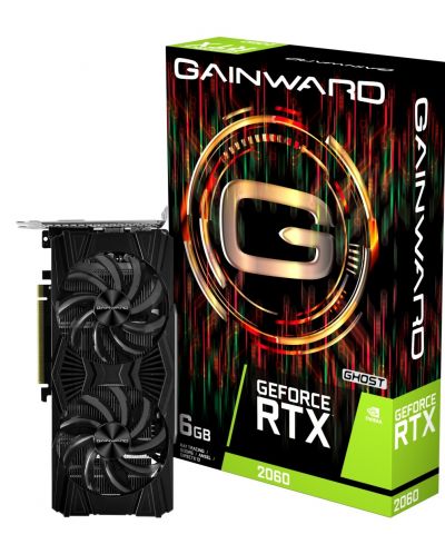 Видеокарта Gainward - GeForce RTX 2060 Ghost 6GB, 6GB, GDDR6 - 2