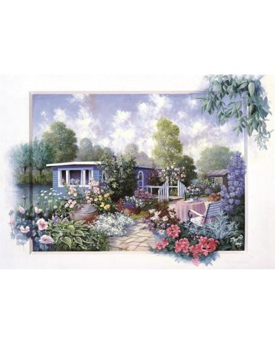 Пъзел Art Puzzle от 500 части - Градината с цветята, Питър Моц - 2