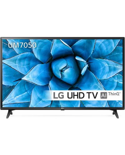 Смарт телевизр LG - 49UM7050PLF, 49&quot;, 4K, IPS, UltraHD, ThinQ AI, черен