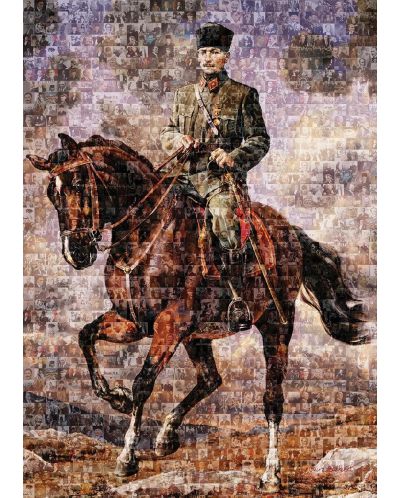 Пъзел Art Puzzle от 1000 части - Мустафа Кемал с неговия кон Сакаря - 2