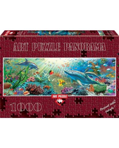 Панорамен пъзел Art Puzzle от 1000 части - Подводен рай - 1