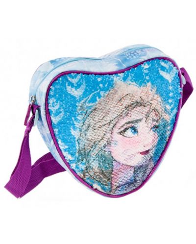 Детска чанта за рамо Starpak Frozen - Сърце, с пайети, асортимент - 2