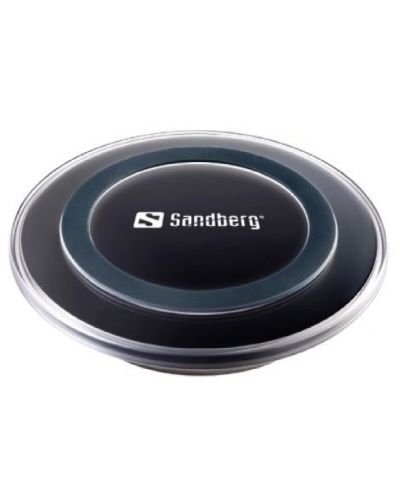Безжично зарядно Sandberg - Wireless Charger Pad, 5W, черно - 1