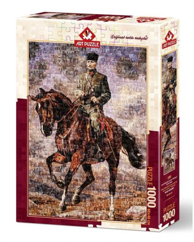 Пъзел Art Puzzle от 1000 части - Мустафа Кемал с неговия кон Сакаря - 1