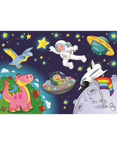 Пъзел Art Puzzle 2 в 1 - Астронавтът и Бебето Пегас - 2