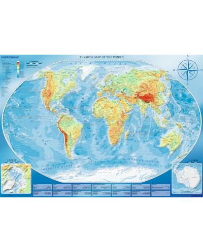 Пъзел Trefl от 4000 части - Карта на света - 1