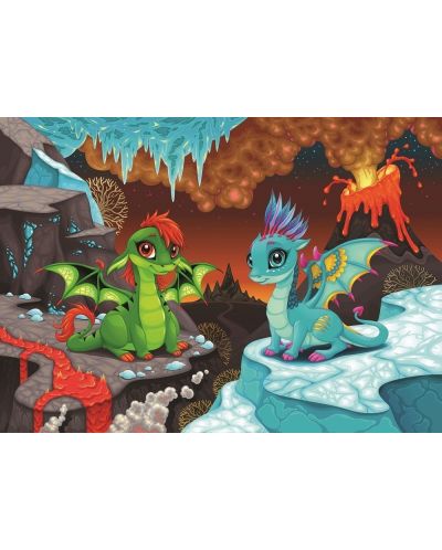 Пъзел Art Puzzle от 100 части - Бебетата дракони - 2