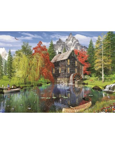 Пъзел Art Puzzle от 1500 части - Риболов до водната мелница, Доминик Дейвисън - 2