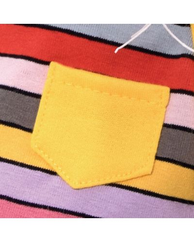 Плюшена играчка Budi Basa - Коте Басик в блузка на райета и джобче, 19 cm - 5