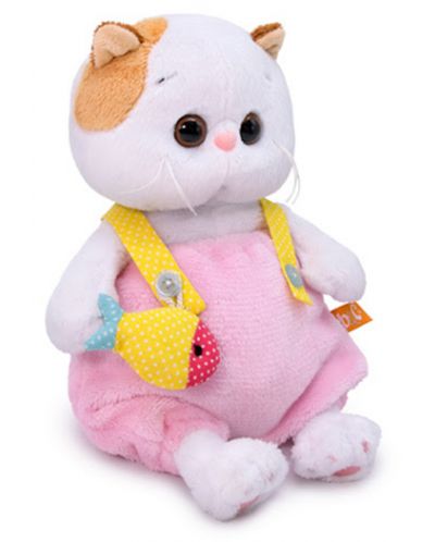 Плюшена играчка Budi Basa - Коте Ли-Ли бебе в плюшен гащеризон, 20 cm - 3