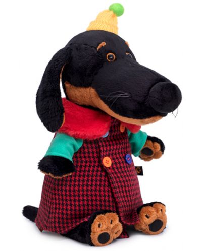 Плюшена играчка Budi Basa - Кученце Ваксон, с цветно палто, 25 cm - 3