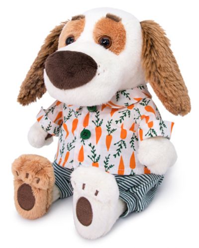 Плюшена играчка Budi Basa - Кученце Барти бебе с риза и панталони, 20 cm - 3