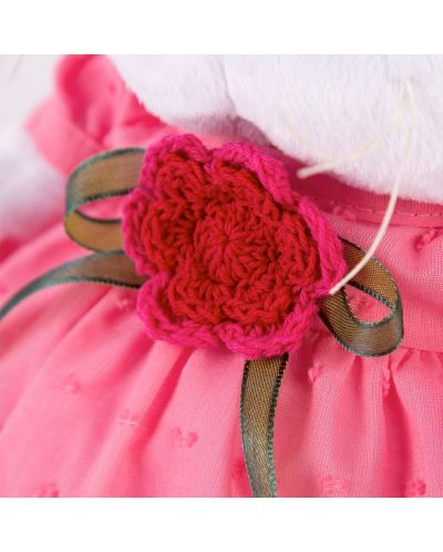 Плюшена играчка Budi Basa - Коте Ли-Ли бебе в рокля с плетено цвете, 20 cm - 4