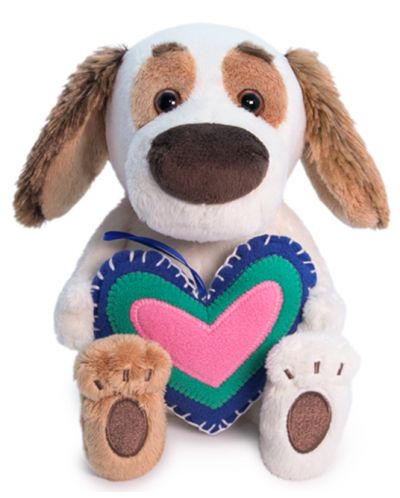 Плюшена играчка Budi Basa - Кученце Барти бебе с голямо сърце, 20 cm - 1
