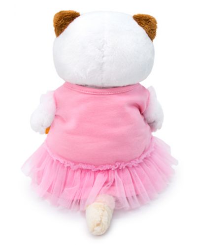 Плюшена играчка Budi Basa - Коте Ли-Ли в рокля с охлювче, 27 cm - 4