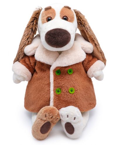 Плюшена играчка Budi Basa - Кученце Бартоломей с мъхесто палто, 27 cm - 1