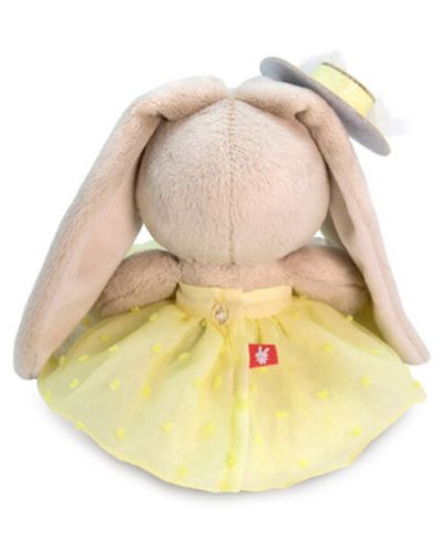 Плюшена играчка Budi Basa - Зайка Ми бебе, в жълта лятна рокля, 15 cm - 4
