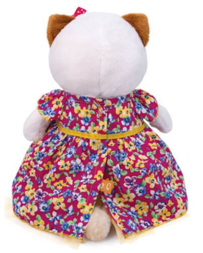 Плюшена играчка Budi Basa - Коте Ли-Ли с дълга рокля на цветя, 27 cm - 4