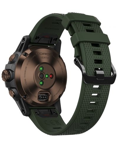 Смарт часовник Coros - Vertix, 1.2", кафяв/зелен - 4