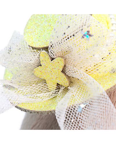 Плюшена играчка Budi Basa - Зайка Ми бебе, в жълта лятна рокля, 15 cm - 5
