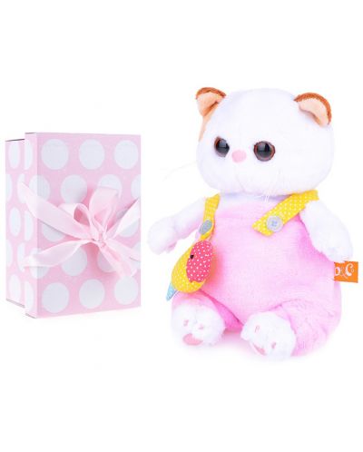 Плюшена играчка Budi Basa - Коте Ли-Ли бебе в плюшен гащеризон, 20 cm - 6
